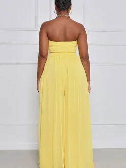 Off Shoulder Flare Bottom Jumpsuit