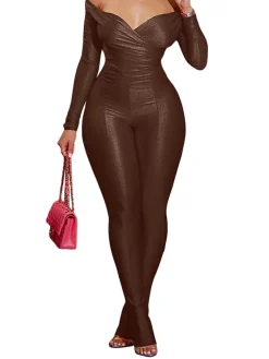 Off Shoulder Tops Flared Pant Sets