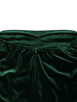 Off Shoulder Velvet Split Maxi Dress