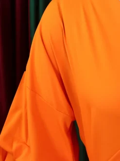 Off-Shoulder Puff Sleeve V-Neck Blouse