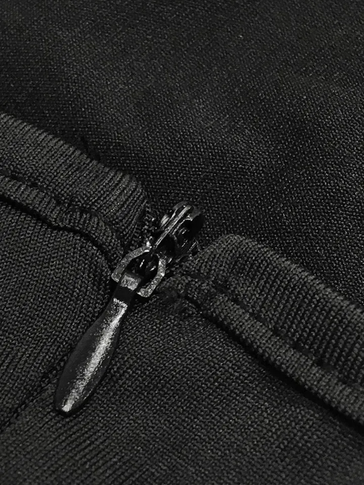 One Shoulder Pleated Bodycon Maxi Dress