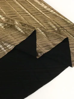 One-Shoulder Glitter Pleated Maxi Dress