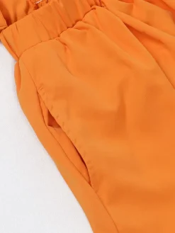 One-Shoulder Ruched Petal Cutout Dress