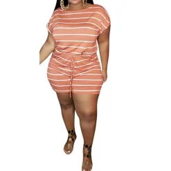 Plus Size Casual Loose Short Sleeve Jumpsuit
