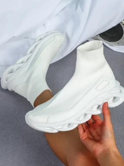 Plus Size Knit Slip-On Sock Sneakers