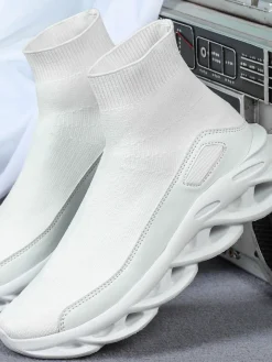 Plus Size Knit Slip-On Sock Sneakers