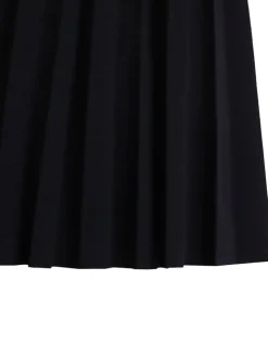 Plus Size Lace Hollow Out Pleated Dress