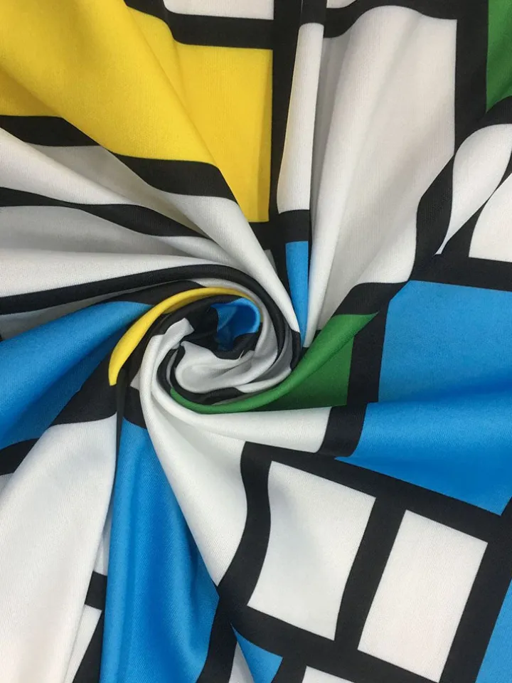 Plus Size Plaid Colorful Print Double-Breasted Lapel Coat