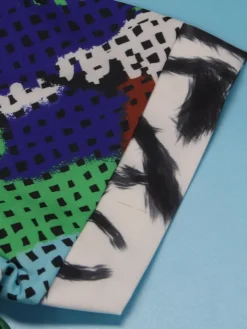 Print Zipper Wide Leg Jumpsuit