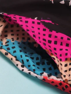 Print Zipper Wide Leg Jumpsuit