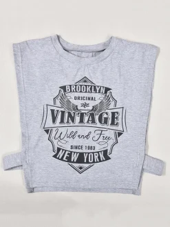 Printed Sleeveless Cut Out Crop Top