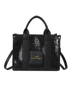 PU Glitter Sequins Versatile Travel Tote Bag