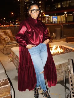 PU Mesh Patchwork Long Sleeve V Neck Top