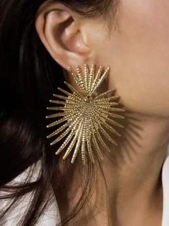 Retro Glitter Sector Earrings