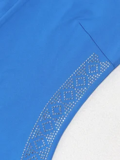 Rhinestone Bodycon Backless Dress