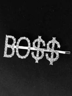 Rhinestone Crystal Letter Hair Pins