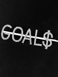 Rhinestone Crystal Letter Hair Pins