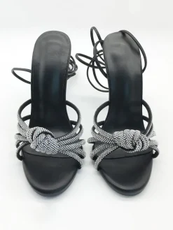 Rhinestone Embellishments Strap High Heel Sandal