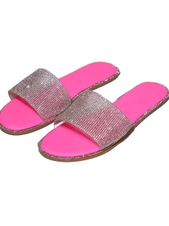 Rhinestone Flat Slide
