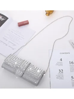 Rhinestone Glitter Party Crossbody Bags