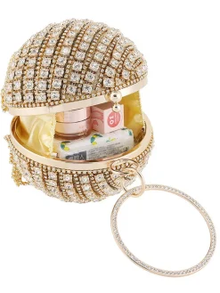 Rhinestone Tassels Ball Handbags
