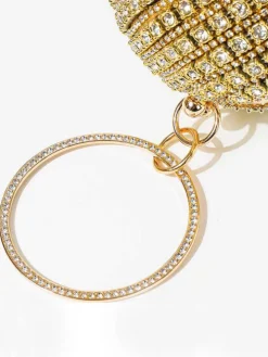 Rhinestone Tassels Ball Handbags