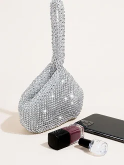 Rhinestone Triangle Evening Clutch