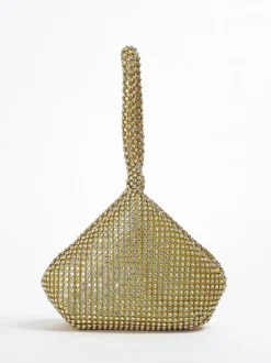 Rhinestone Triangle Evening Clutch