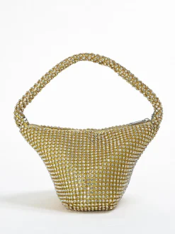 Rhinestone Triangle Evening Clutch