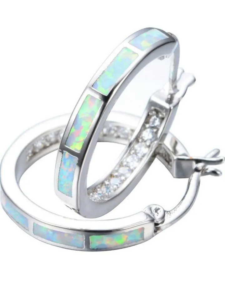 Round Colored Rhinestone Earrings