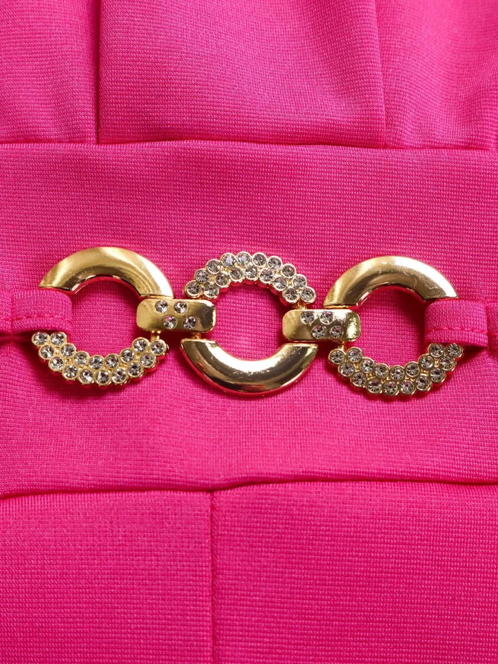 Round Neck Solid Color Wide-Leg Jumpsuit