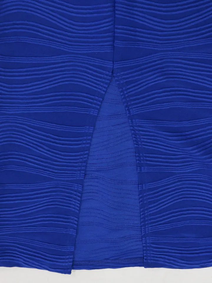 Ruffle Sleeve Patchwork Midi Dress