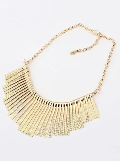 Sector Tassel Slub Chain Nacklaces