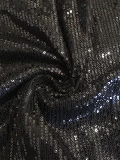 Sequins Long Sleeve Shirts Mini Dress