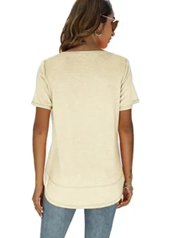 Short Sleeve Crewneck Side Split Top