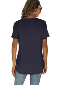 Short Sleeve Crewneck Side Split Top