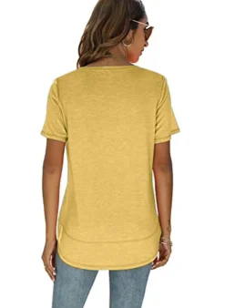 Short Sleeve Crewneck Side Split Top