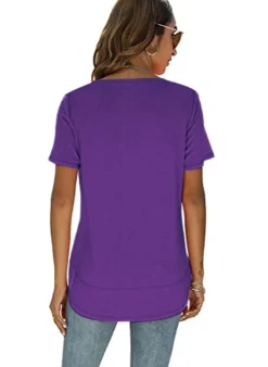 Short Sleeve Crewneck Side Split Top