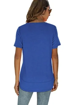 Short Sleeve Crewneck Side Split Top