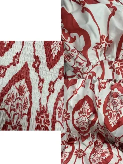 Short Sleeve Off Shoulder Floral Midi Dress