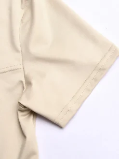 Short Sleeve Zip Front Rompers