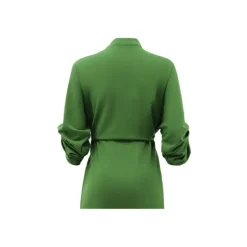 Side Pleated Cargo Cinched Waist Dress