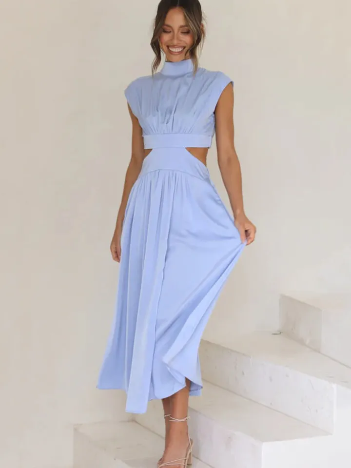 Sleeveless Cut Out Bodycon Maxi Dress