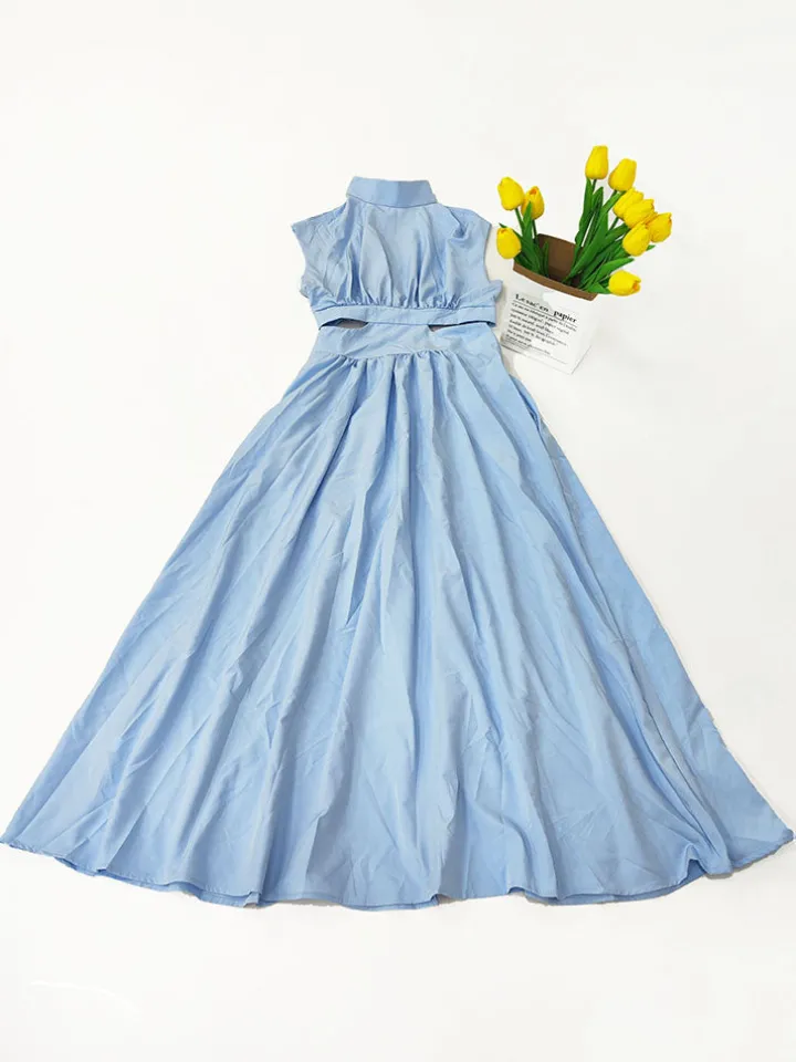 Sleeveless Cut Out Bodycon Maxi Dress