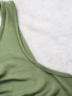 Sleeveless Knotted V-Neck Casual Jumpsuit