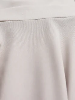 Sleeveless Polo Collar Cinched Waist Swing Dress