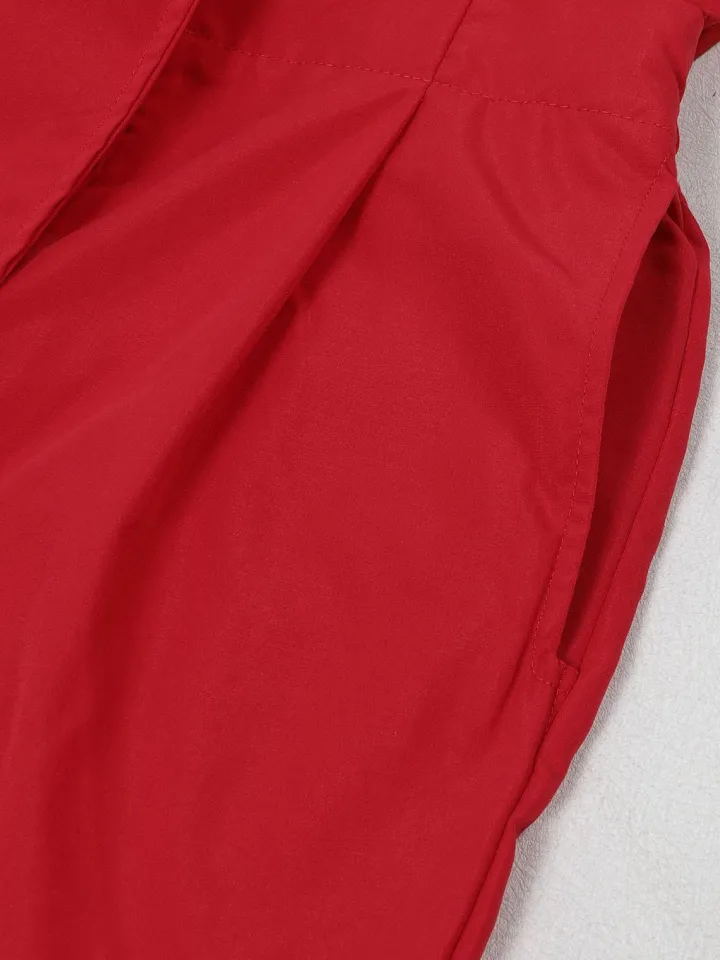 Sleeveless Solid Color Asymmetrical Romper