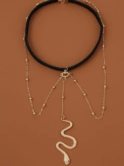 Snake Pendant Leg Chain