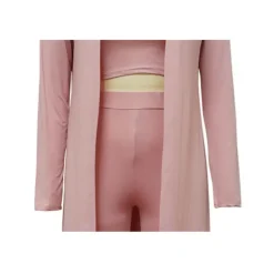 Solid Color Casual Three-Pieces Set