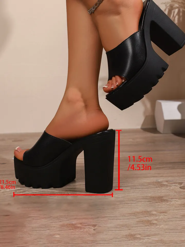 Solid Color Chunky Platform Slides